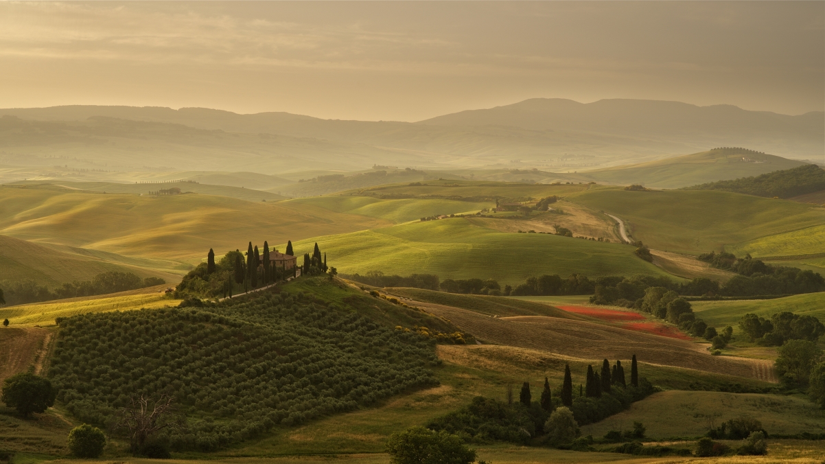 意大利托斯卡纳乡村风景桌面壁纸图片3840x2160