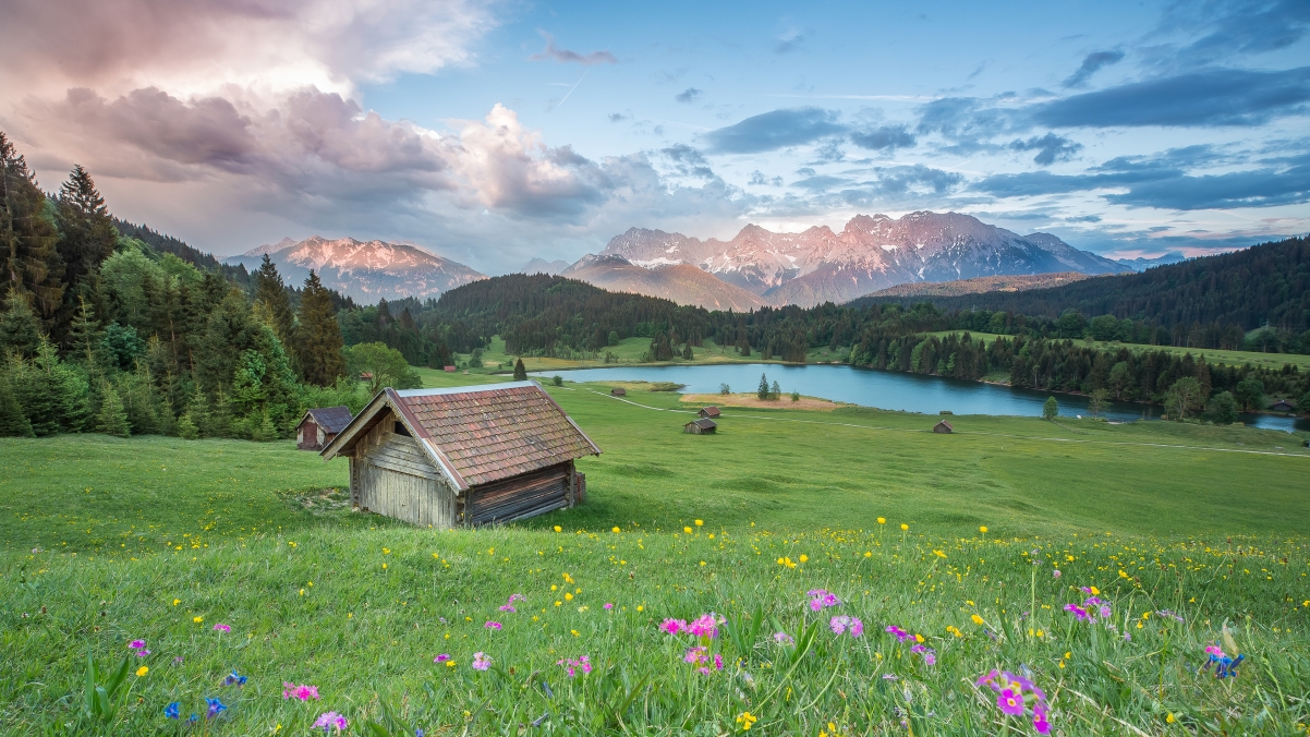 阿尔卑斯山风景高清桌面壁纸图片3840x2160