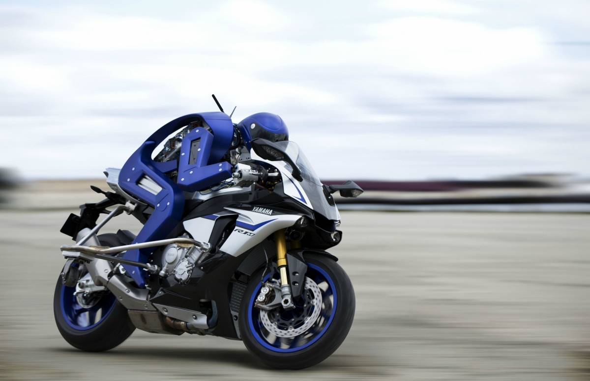 机器人 雅马哈 蓝色 摩托车 无人机 高科技 图片