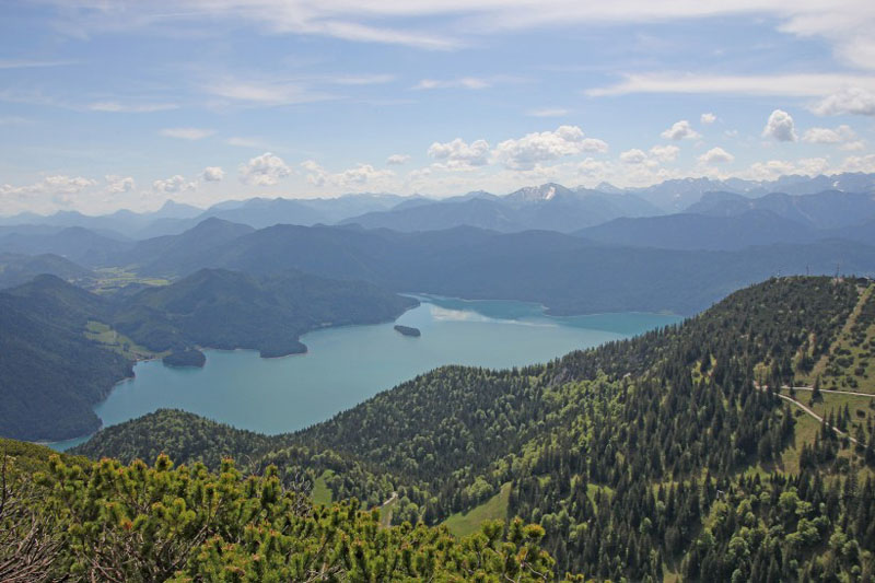 风景如画的瓦尔兴湖实拍唯美风景